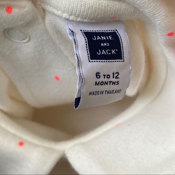 Janie & Jack | tiny polka dot & cream playsuit. - Picture 3 of 3